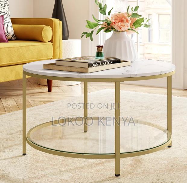 Dining Table : Marble Pedestal Round Dining Table - thumbnail 6