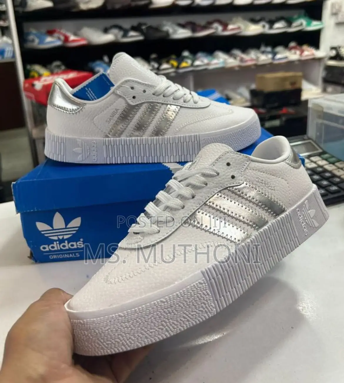 White /Gold Samba Double Sole* *Sizes:36, 37,38,39,40*