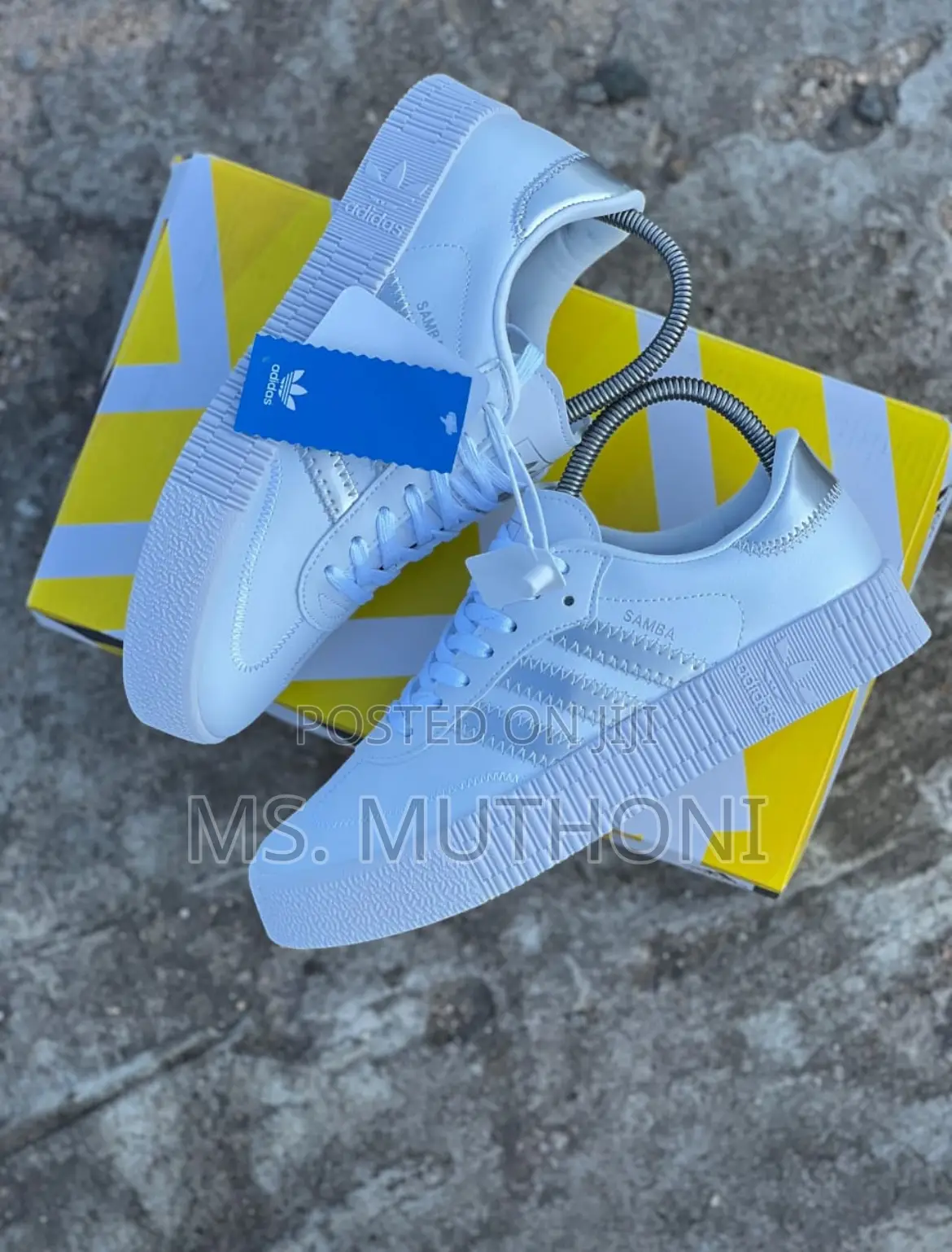 White /Gold Samba Double Sole* *Sizes:36, 37,38,39,40*