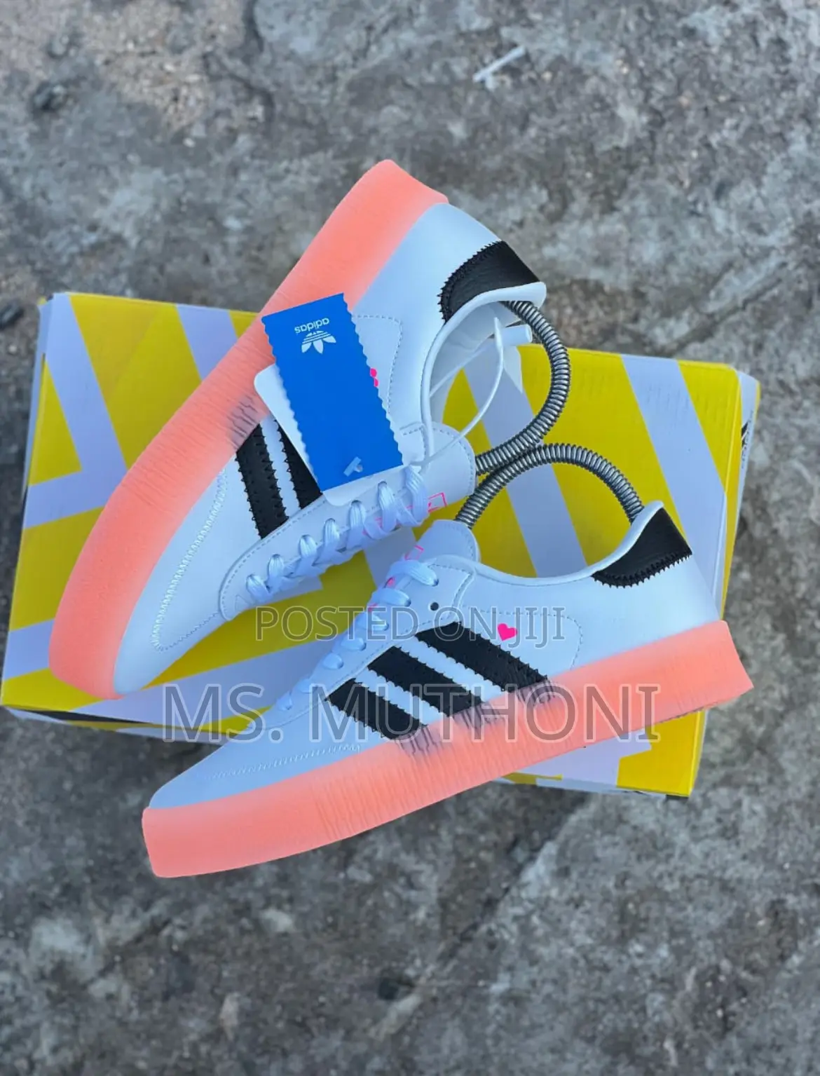 White /Gold Samba Double Sole* *Sizes:36, 37,38,39,40*