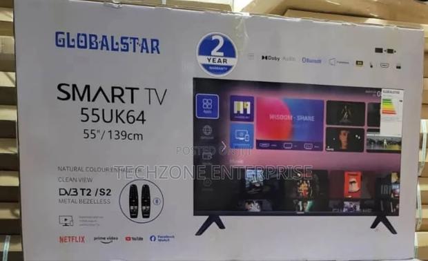 Globalstar 55uk64 , 55inch Smart Android Tv, Netflix, Youtube