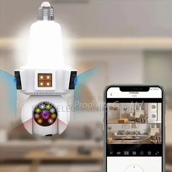 3 Screens PTZ Bulb Camera