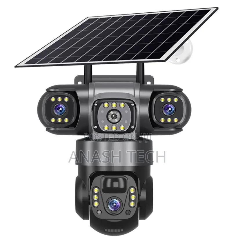 New Arrival V380 Pro Solar Camera 4g Sim Card 3 Lens 3 Screens CCTV