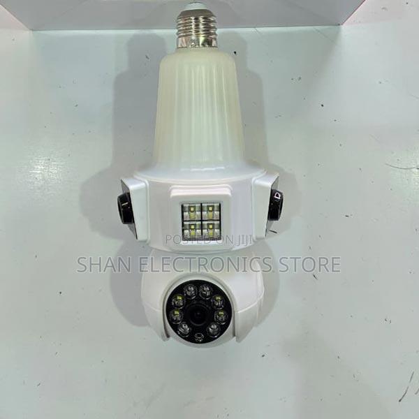 Three Lens Camera Bulb Camera Mobile Tracking Full Color Night Vision
