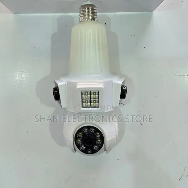 Three Lens Camera Bulb Camera Mobile Tracking Full Color Night Vision