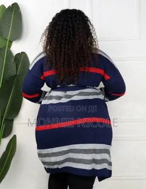 Turkish Navy Blue Long Sweater