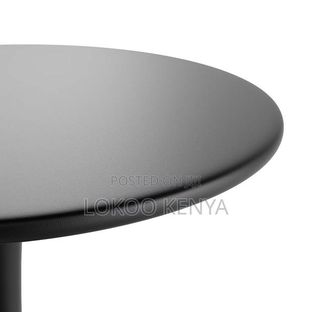 Dining Table : Round Dining Table With Black Pedestal Base - thumbnail 2
