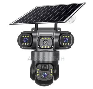 Recomended Triple Lens Triple Screen Wifi/4g Solar CCTV Camera Outdoor