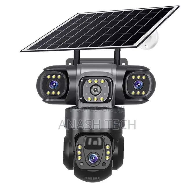 Recomended Triple Lens Triple Screen Wifi/4g Solar CCTV Camera Outdoor