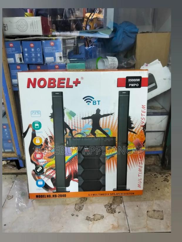 Nobel Nb2040 Tallboy Speaker System With Inbult Amplifer 55000w Pmpo