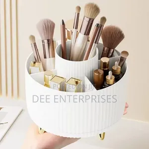 360°Rotating Desktop Makeup Brushes Organizer