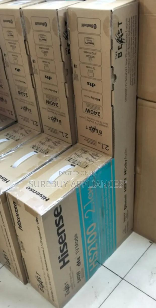 Hisense Hs2100 2.1ch Wireless Soundbar System – Black - main view