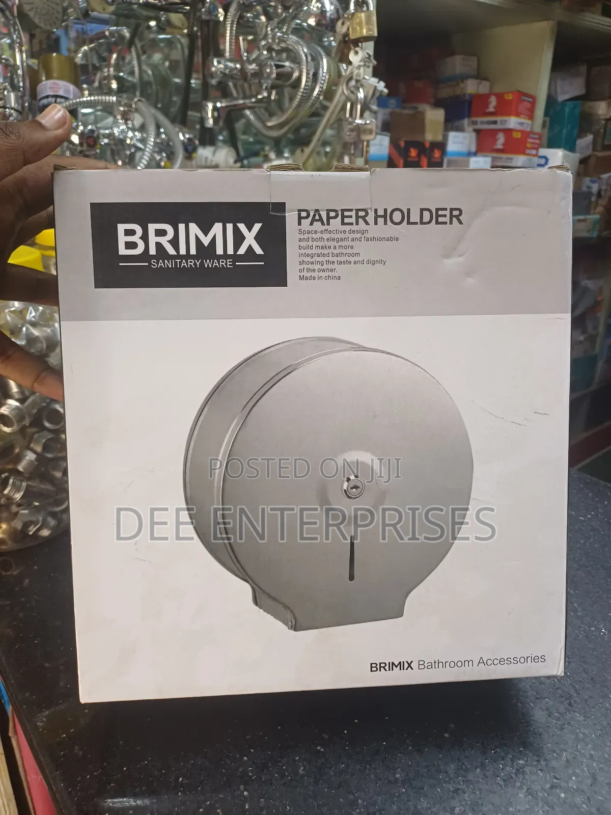 Stainless Steel Jumbo Tissue Holder