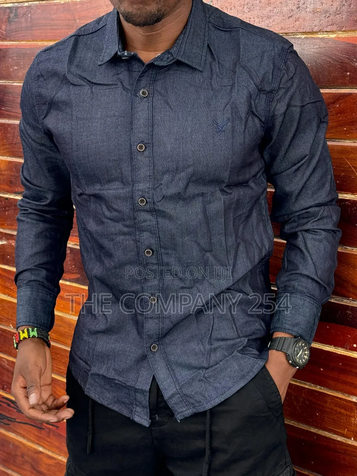 Quality Denim Casual Longsleeved Colour Plain Shirts