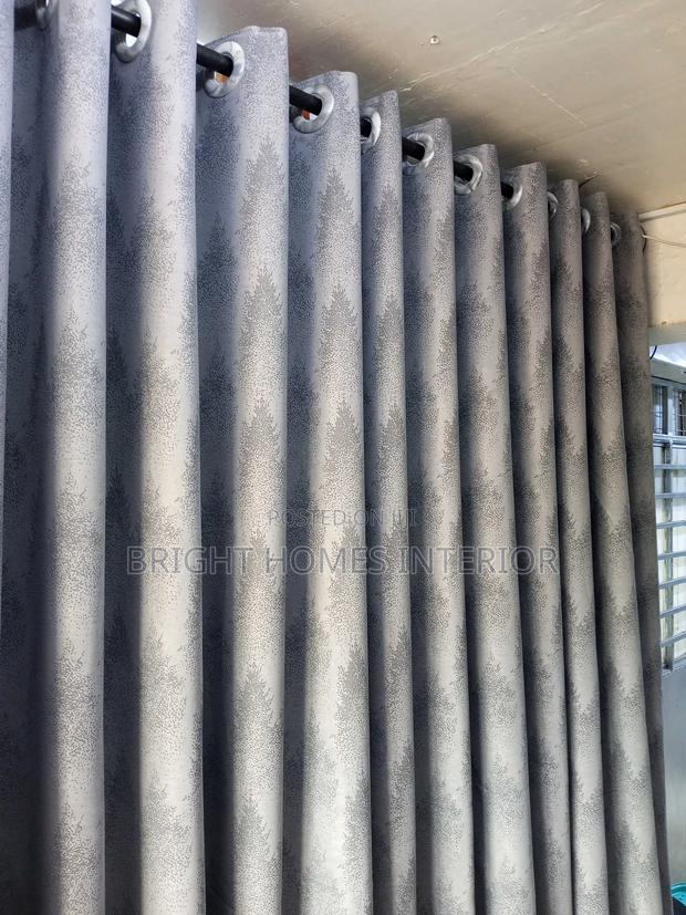 Double Sided Curtain Light Grey Outer Side Dark Grey Inner Side