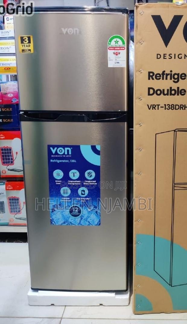 Von 2-Door 138ltr Large Capacity Refrigerator - main view