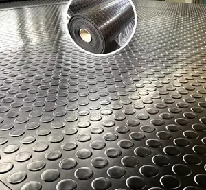 Washable Rubber Coin Carpet