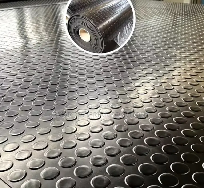 Washable Rubber Coin Carpet