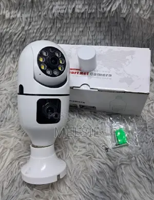 V380 Pro Dual Lens Nanny Camera Bulb Camera
