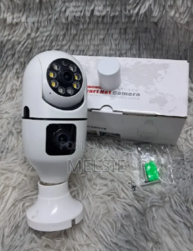 V380 Pro Dual Lens Nanny Camera Bulb Camera