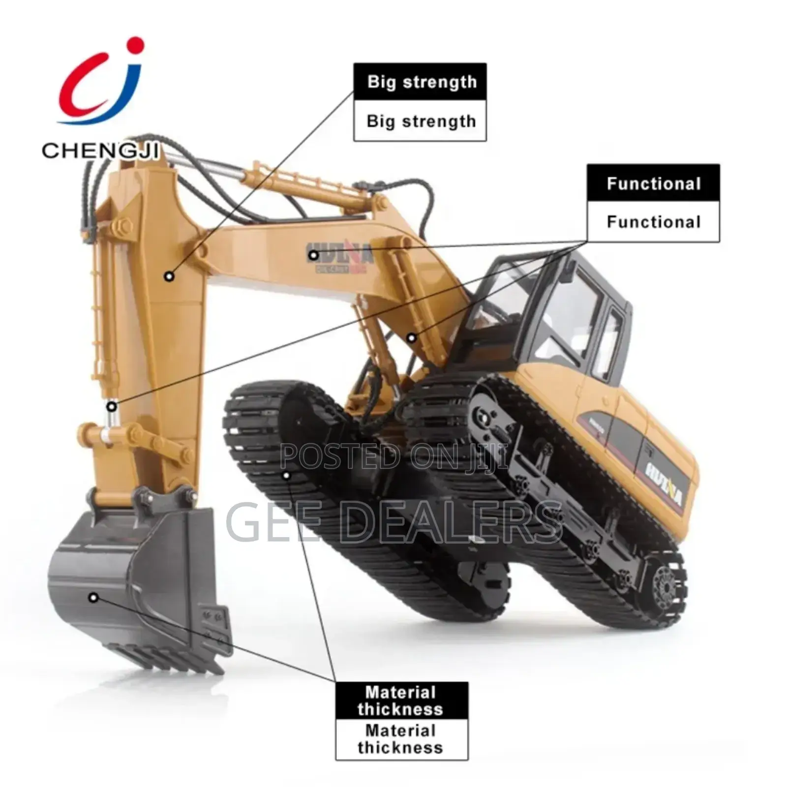 Remote Control Excavator Toy, Construction Toys
