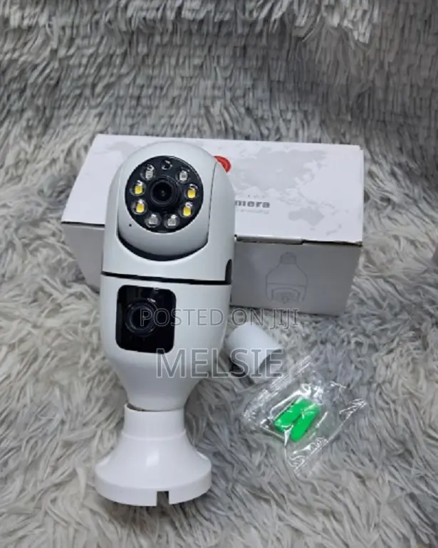 V380 Double Lens PTZ Bulb Wi-Fi Ip Camera