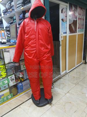 Pvc Red Overall Padded For Warmth - thumbnail 2
