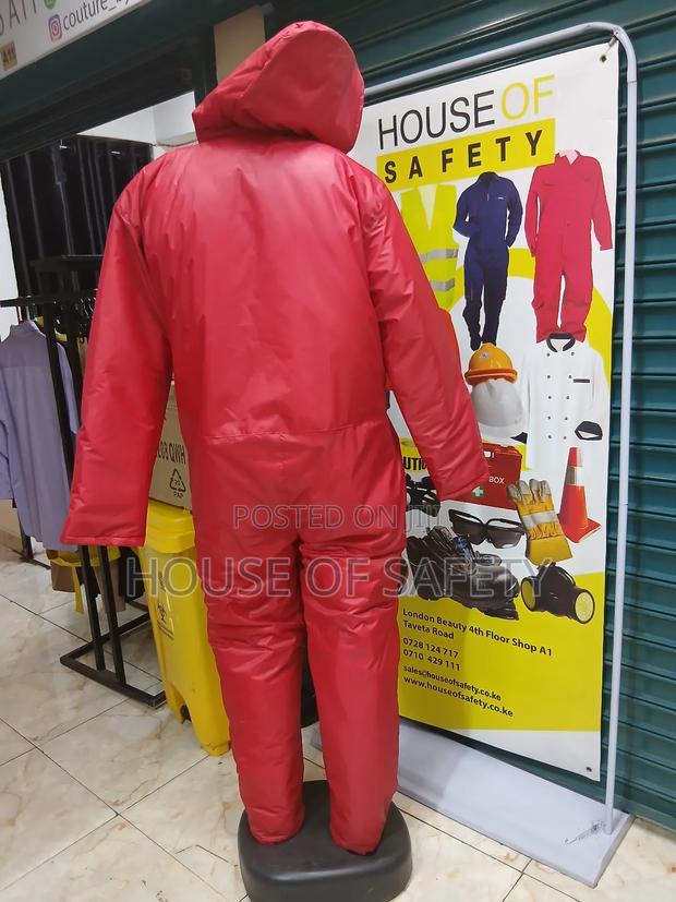 Pvc Red Overall Padded For Warmth - thumbnail 5