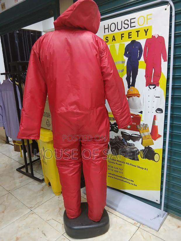 Pvc Red Overall Padded For Warmth - thumbnail 6