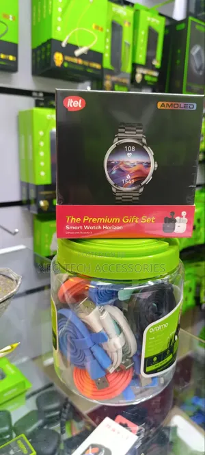 Itel Horizon 1.43" Amoled Screen Smart Watch With Metallic Strap