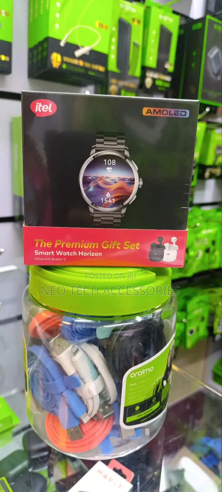 Itel Horizon 1.43" Amoled Screen Smart Watch With Metallic Strap