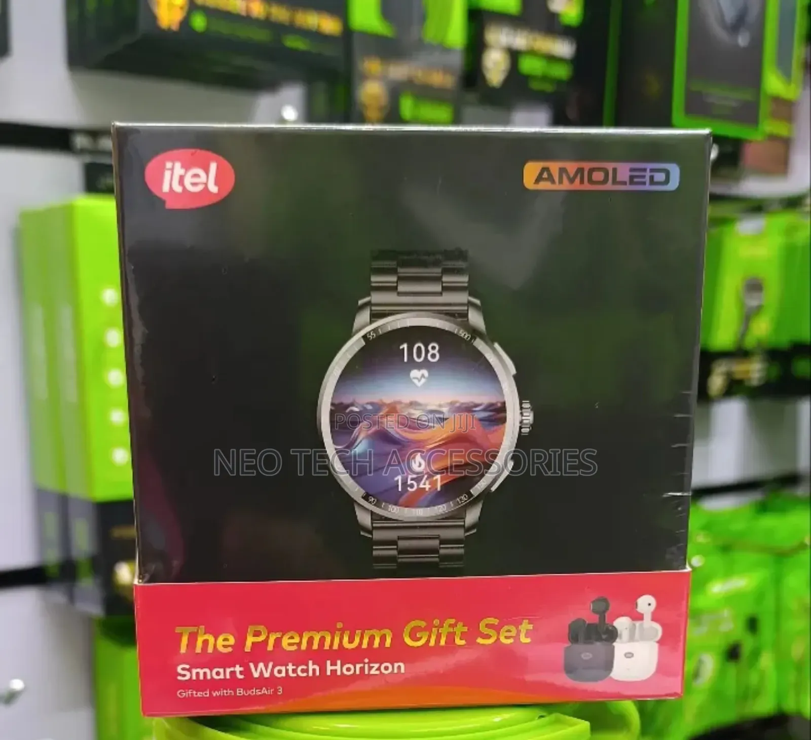 Itel Horizon 1.43" Amoled Screen Smart Watch With Metallic Strap