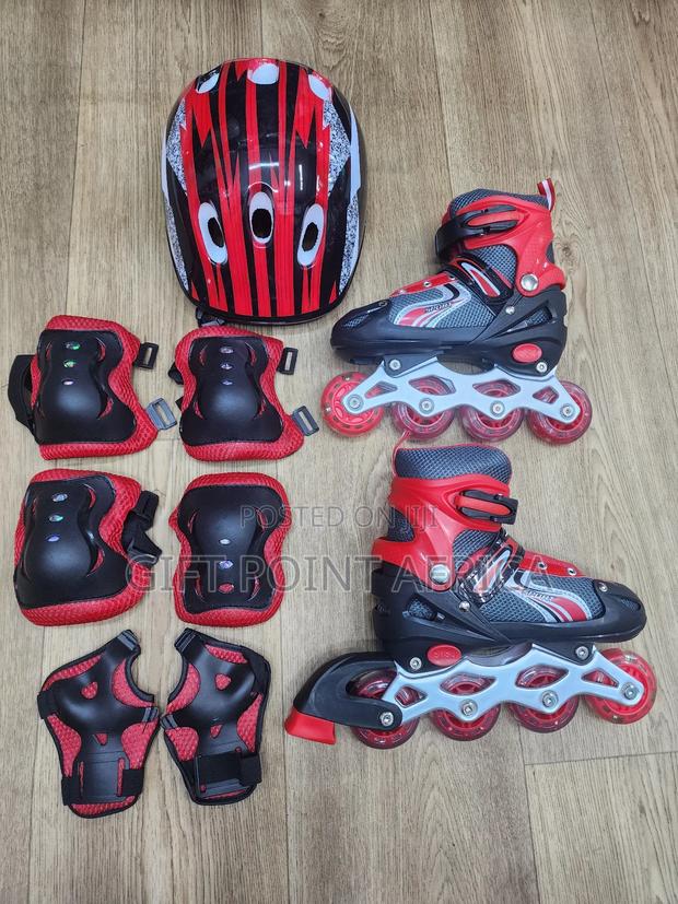 Full Set Adjustable Roller Skates Shoes For Kids - thumbnail 2