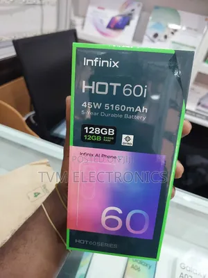 New Infinix Hot 60i 128 GB Black