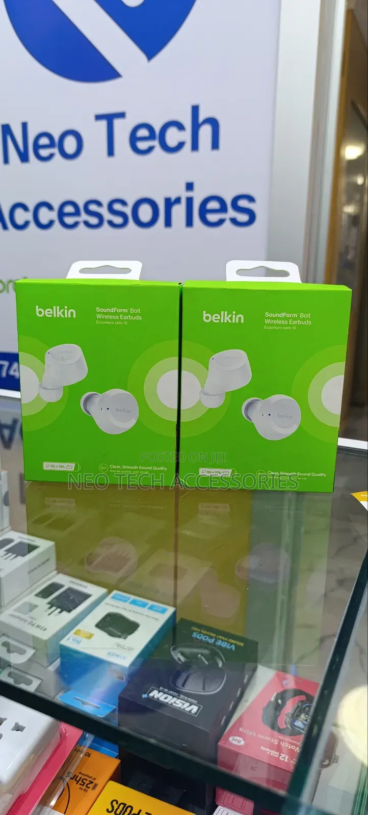 Belkin Soundform Bolt True Wireless Earbuds(White)