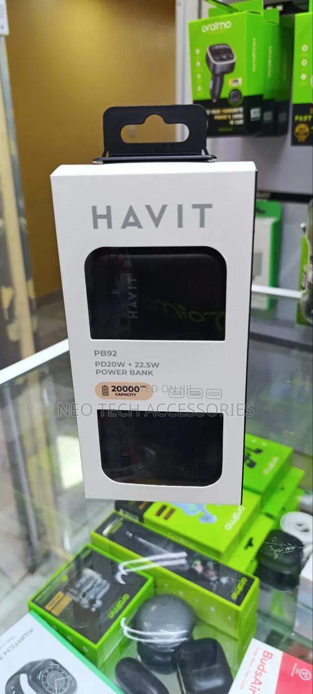 Havit 20,000mah Qc 3.0 22.5w Fast Charging Powerbank