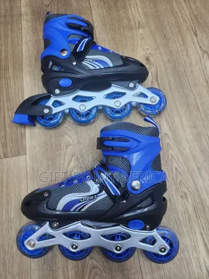 Blue Adjustable Roller Skates For Kids