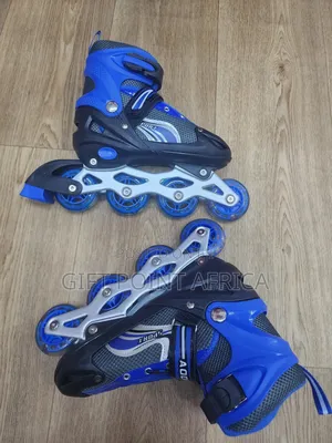 Blue Adjustable Roller Skates For Kids