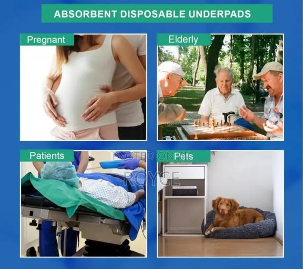10pcs Disposable Absorbent Bed Underpads - thumbnail 5