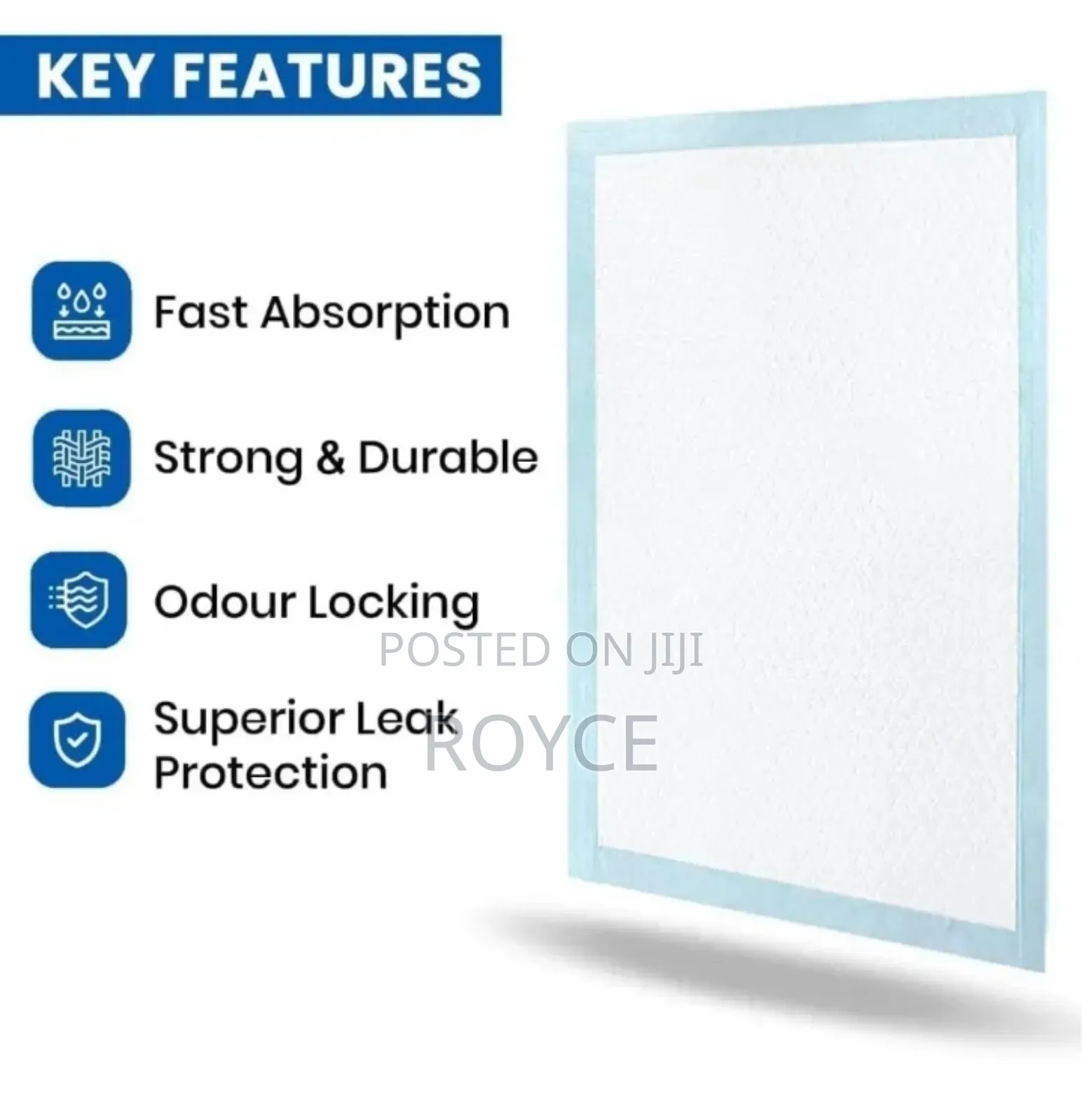 10pcs Disposable Absorbent Bed Underpads