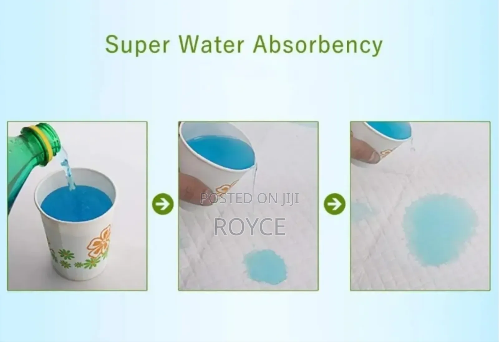 10pcs Disposable Absorbent Bed Underpads