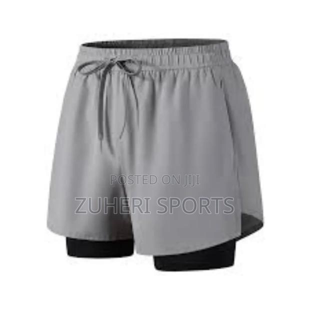 2-in-1 Gym Shorts/ Running Shorts for Men Women, Quick Dry Fabric