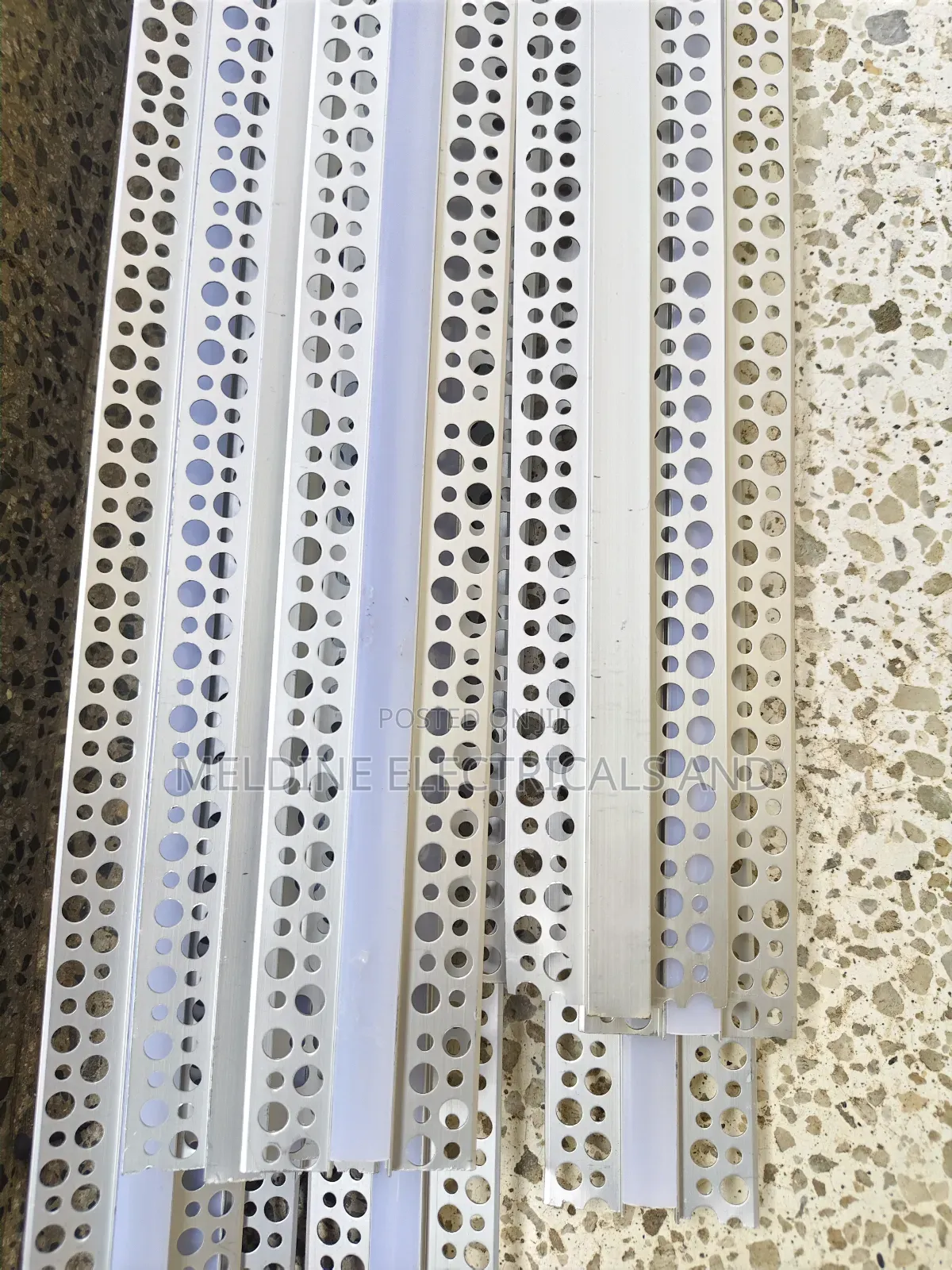 Perforated Aluminium Profile Recessed 3meters