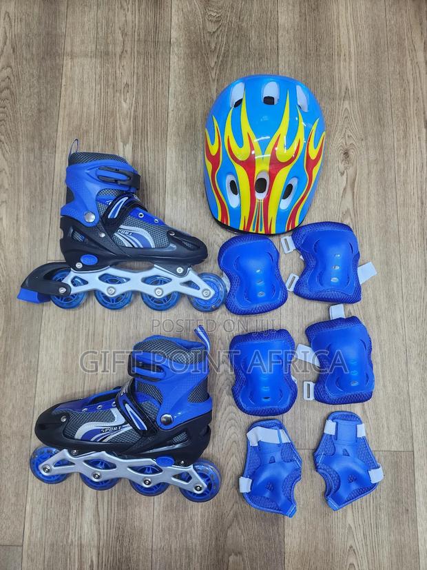 Full Set Adjustable Roller Skates For Kids - thumbnail 3