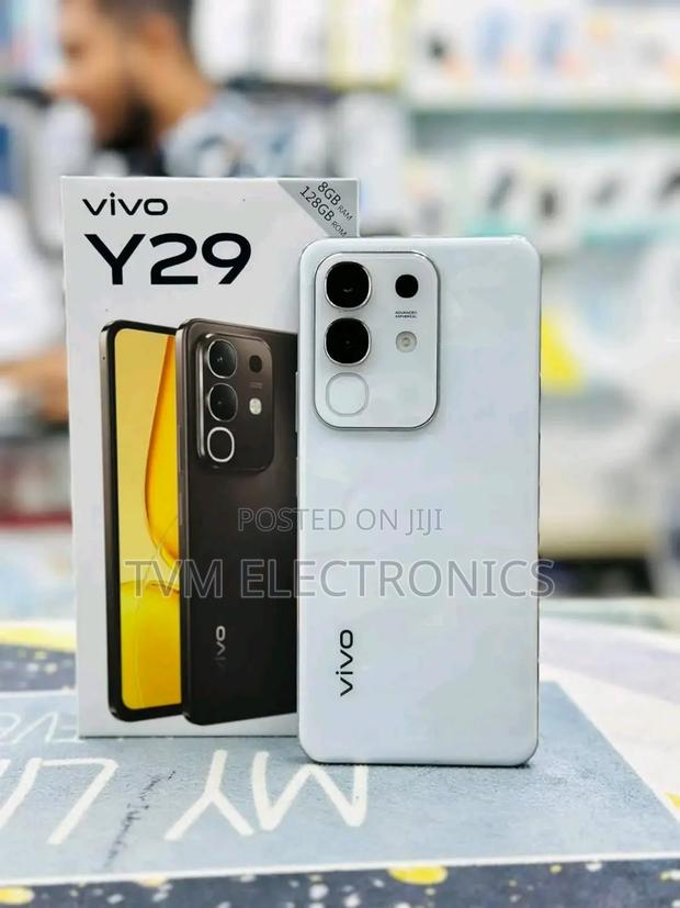 New Vivo Y29 128 GB White - main view