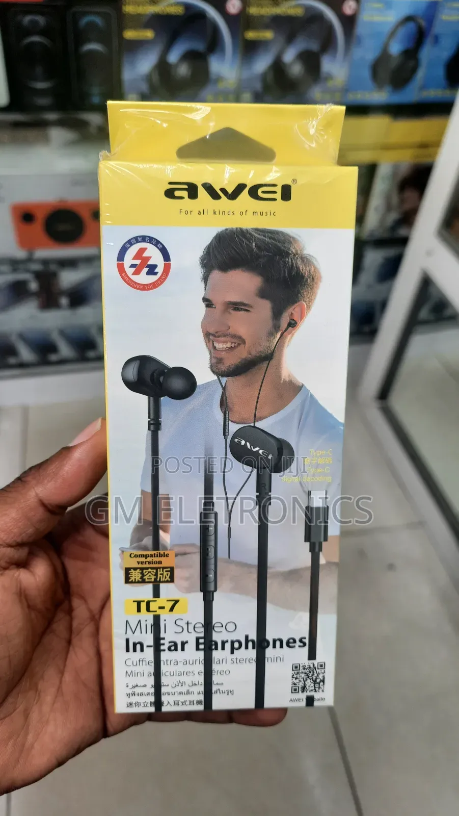 Awei Tc 7 Wired Type-C Earphones.