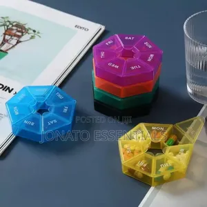 7 Day Pill Box And Organizer, Pill Cases