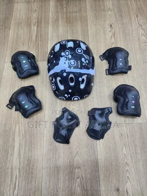 7 In 1 Black Protective Gears For Kids