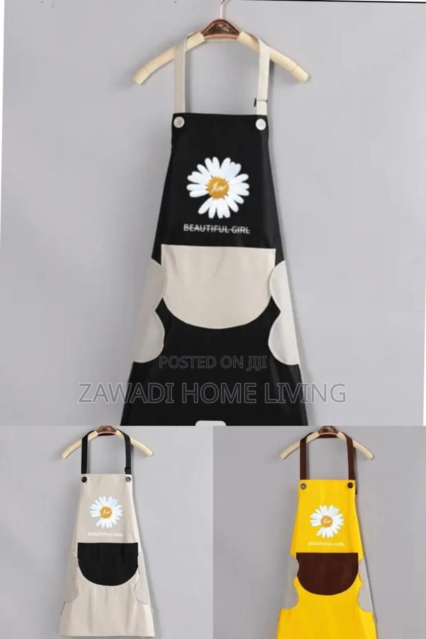 Sunflower Waterproof Adults Kitchen Aprons With Side Wipes - main view