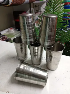 12pc Stainless Steel Glass / Stainless Steel Drinking Tumbler
